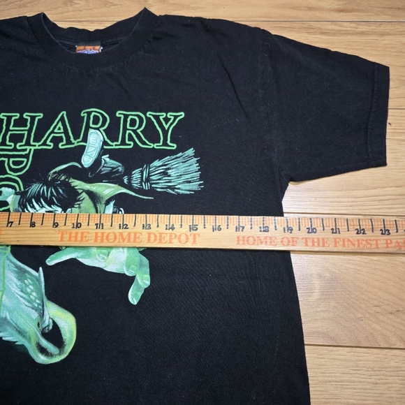 Vtg 2000 Harry Potter & The Sorcerers Stone Glow In Dark Shirt Youth XL Adult Sm - Picture 8 of 9